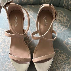 Charles- super cute nude wedge. Size 10 m